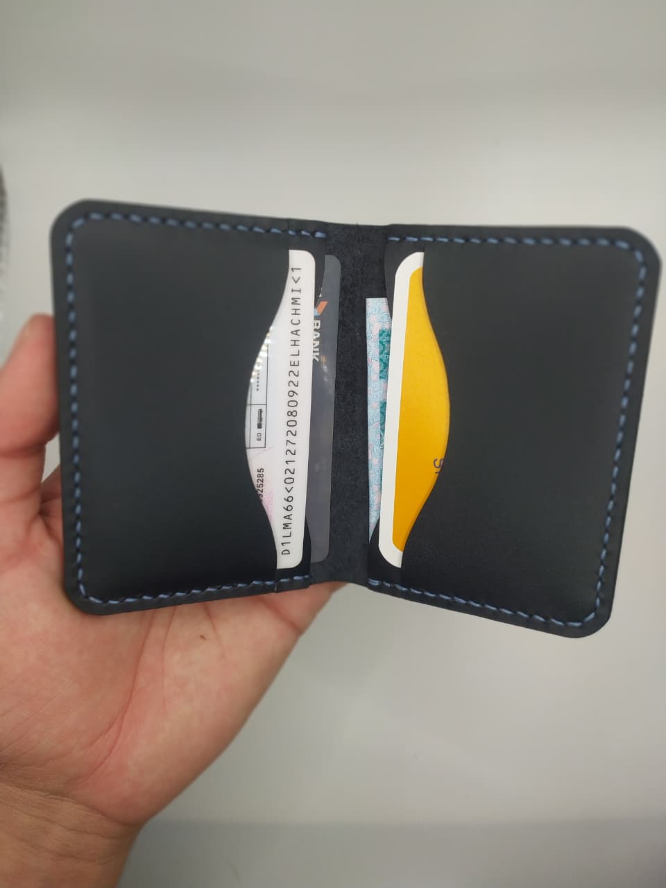 Portefeuille porte-cartes en cuir