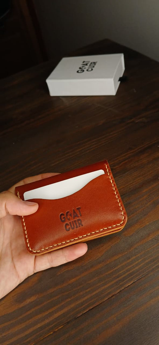 Portefeuille porte-cartes en cuir